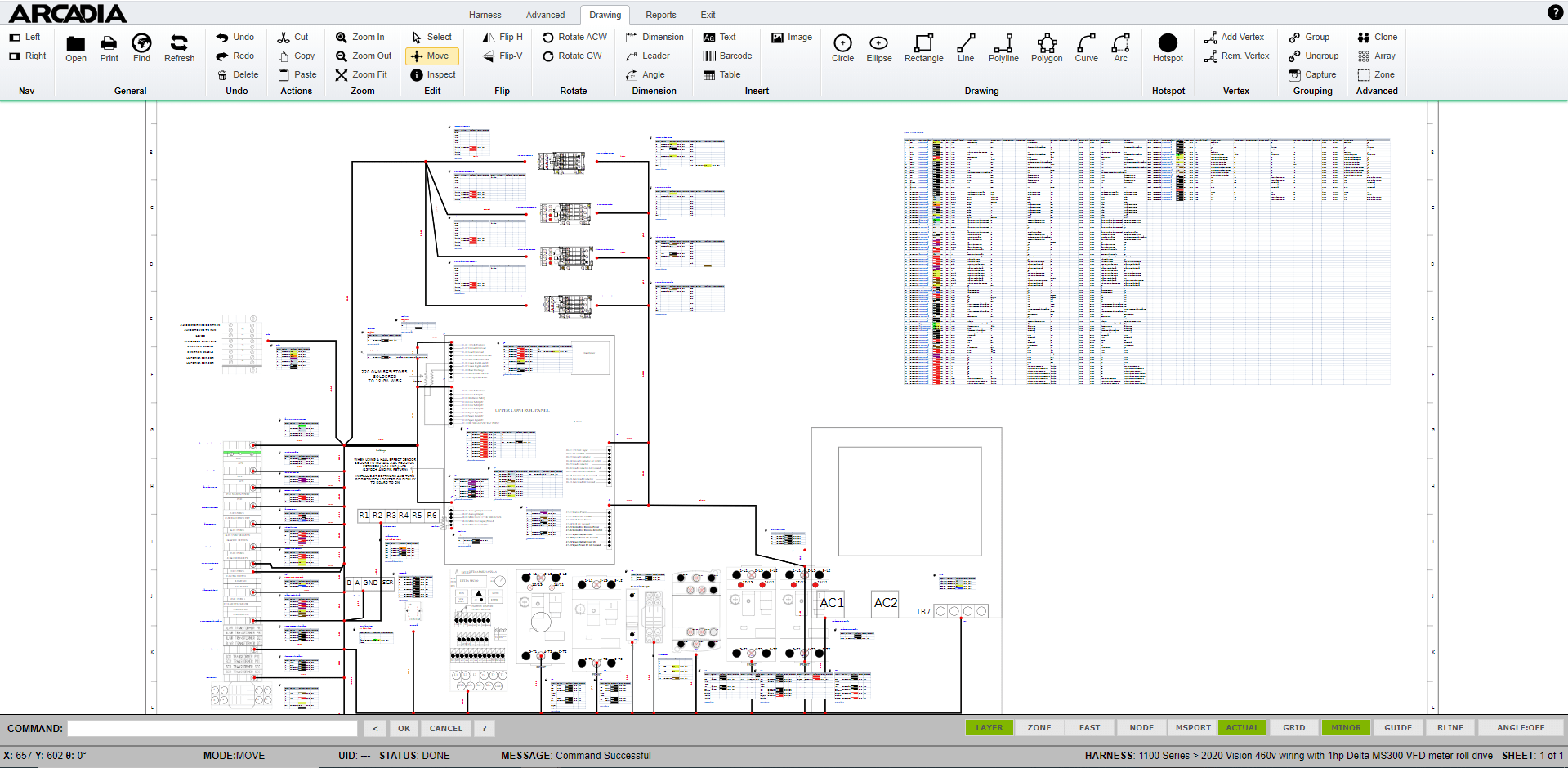 回路図から電気回路図設計ソフトウェアハーネス